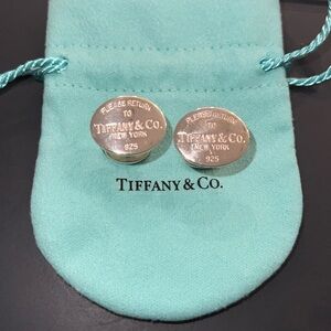Tiffany & Co. Please Return to Tiffany Cuff Links-Authentic-EUC